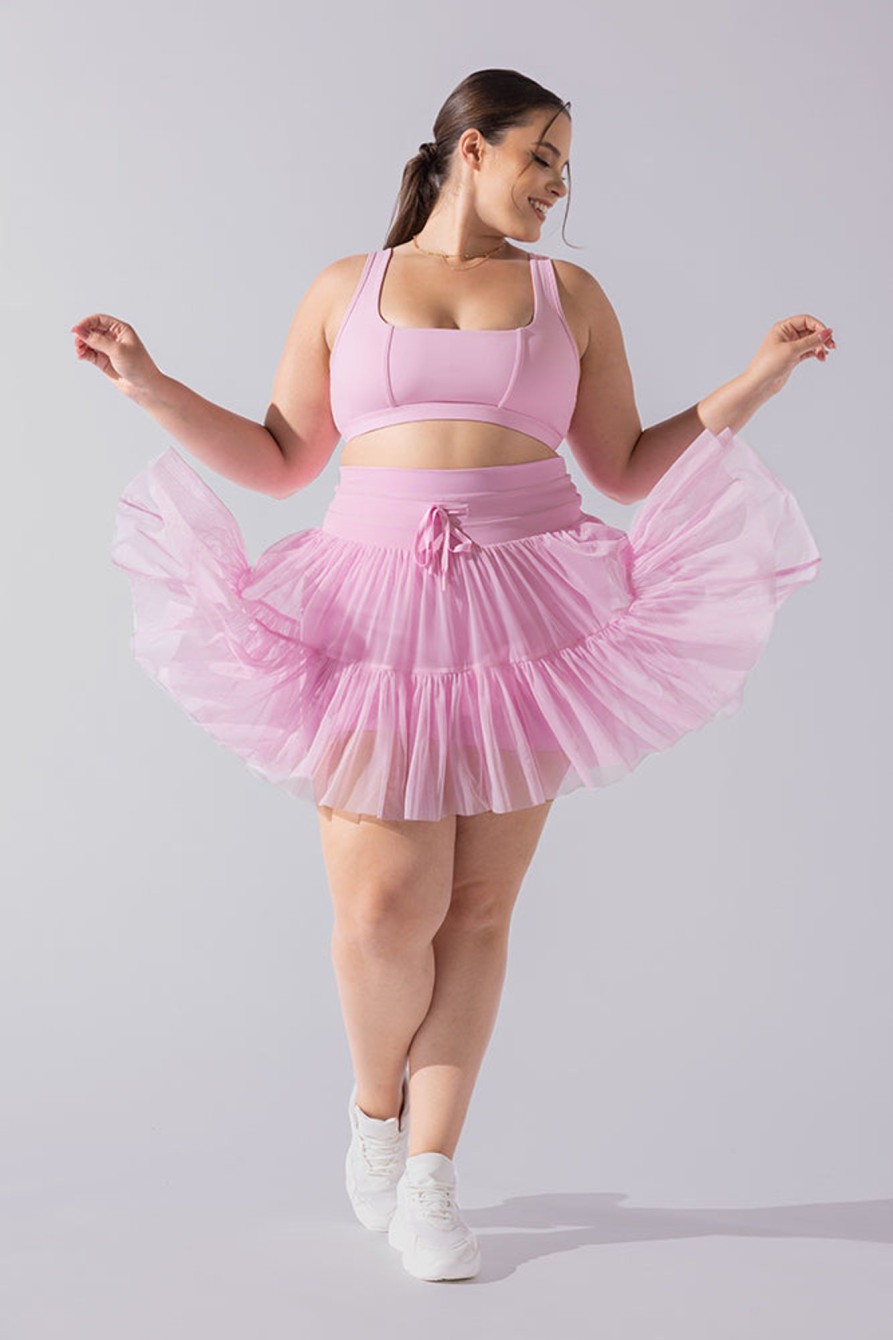 Bottoms POPFLEX | Pirouette Tiered Skort - Bubblegum