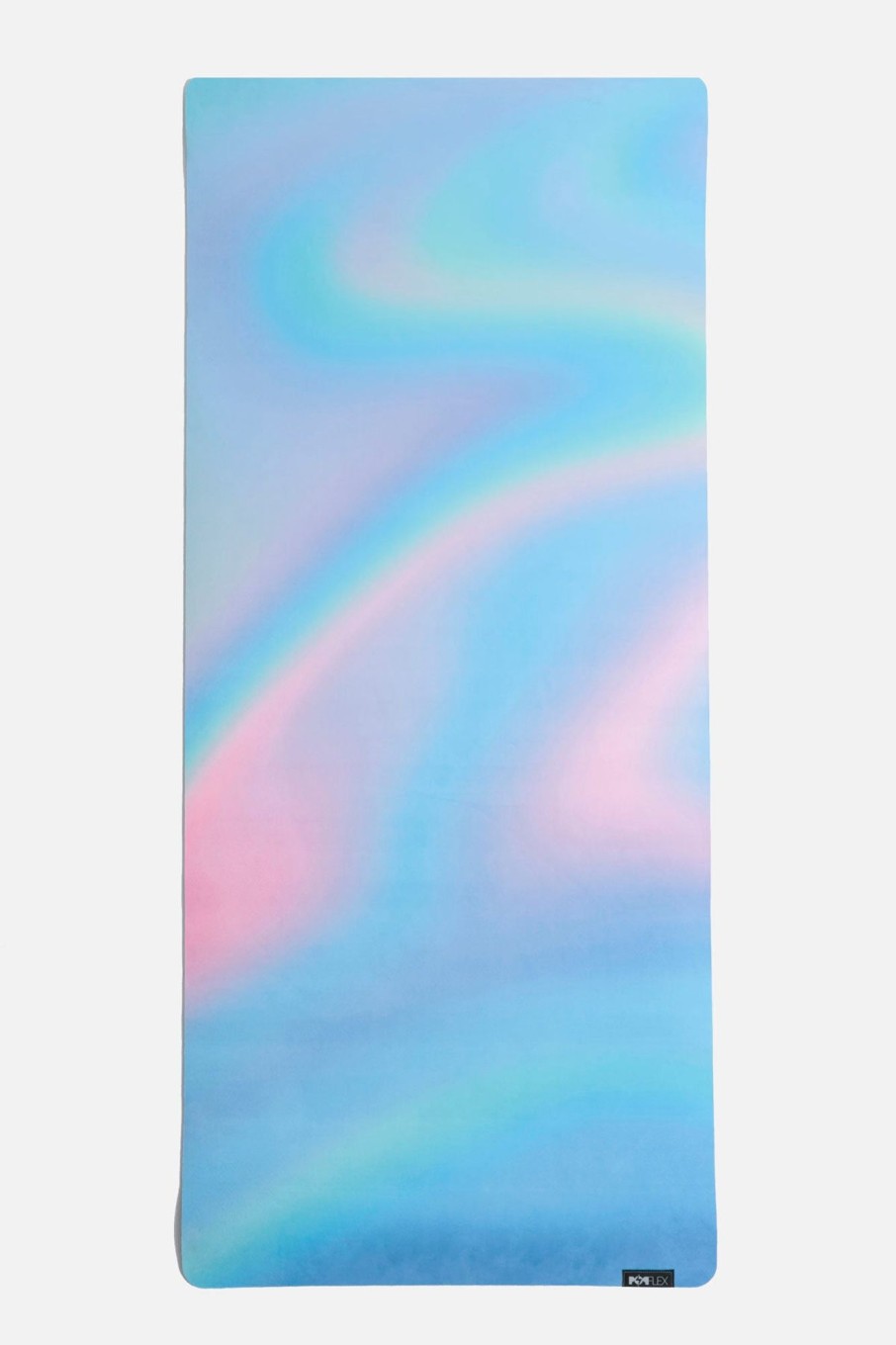 Workout POPFLEX | Super Wide 32" Vegan Suede Yoga Mat - Holographic