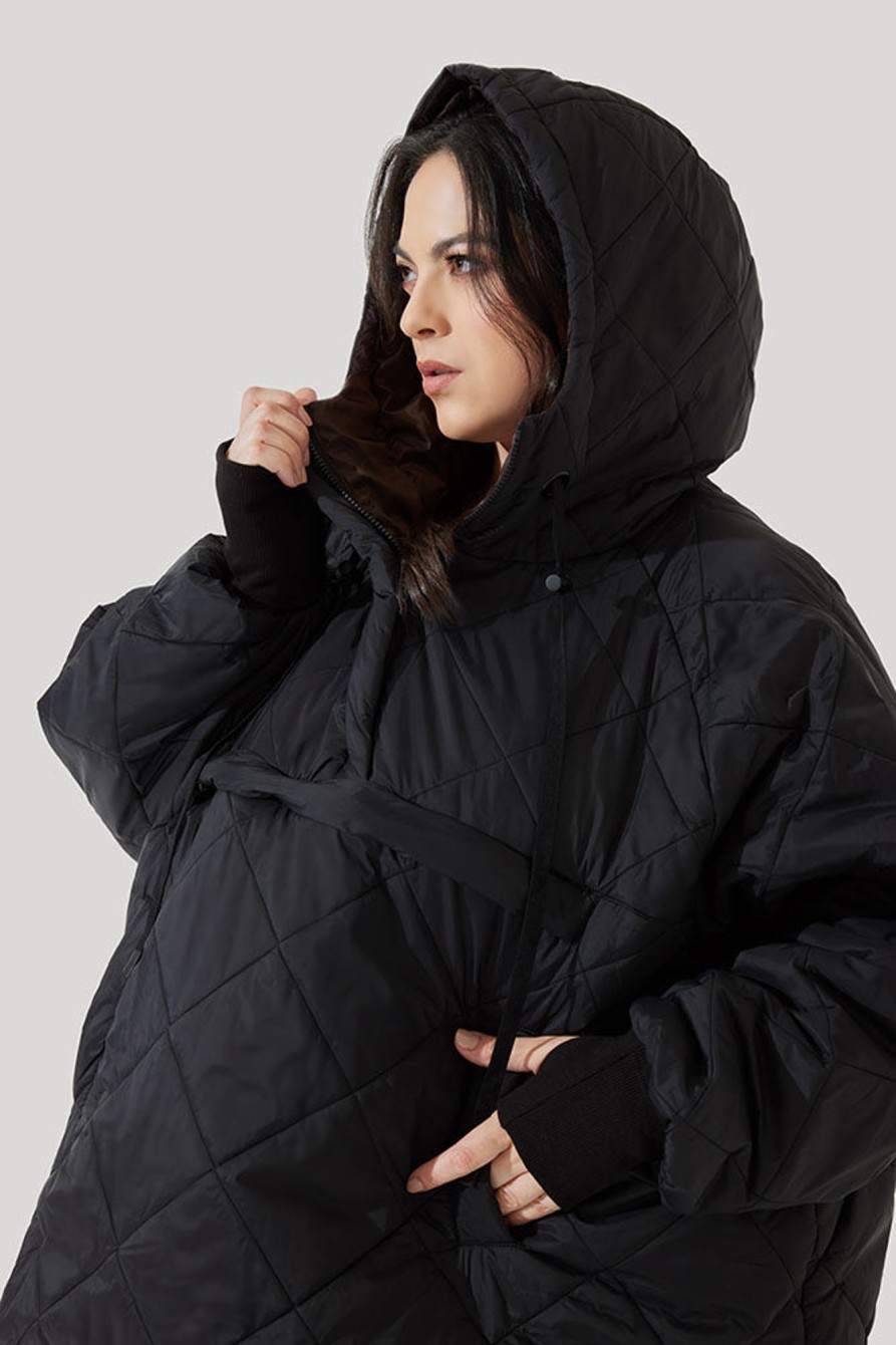 Tops POPFLEX | Pillow Packable Puffer Jacket - Black