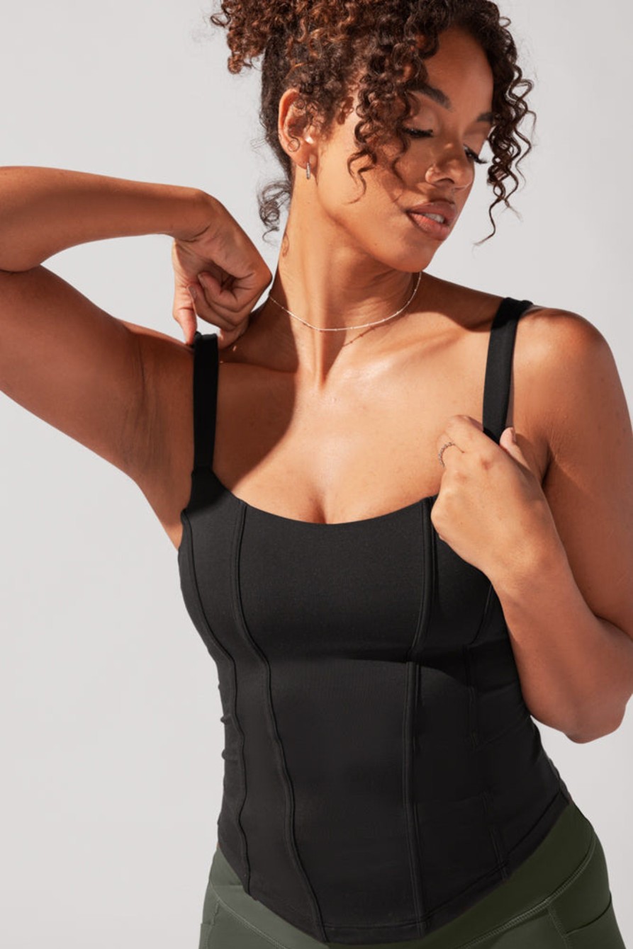 Tops POPFLEX | Corset Cami - Black