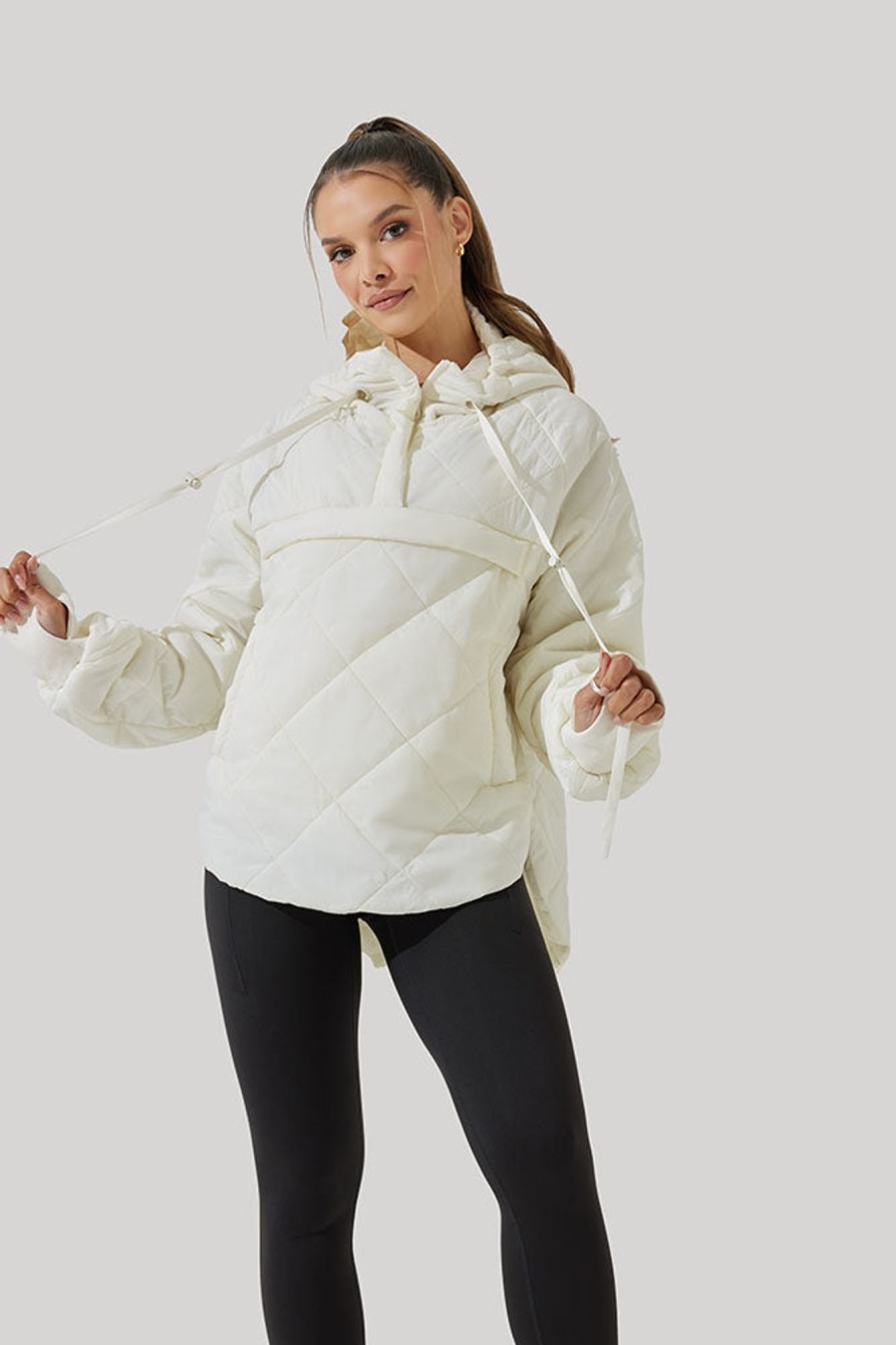 Tops POPFLEX | Pillow Packable Puffer Jacket - Coconut Cream