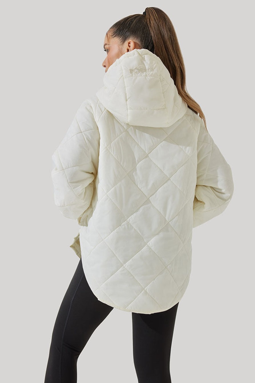 Tops POPFLEX | Pillow Packable Puffer Jacket - Coconut Cream