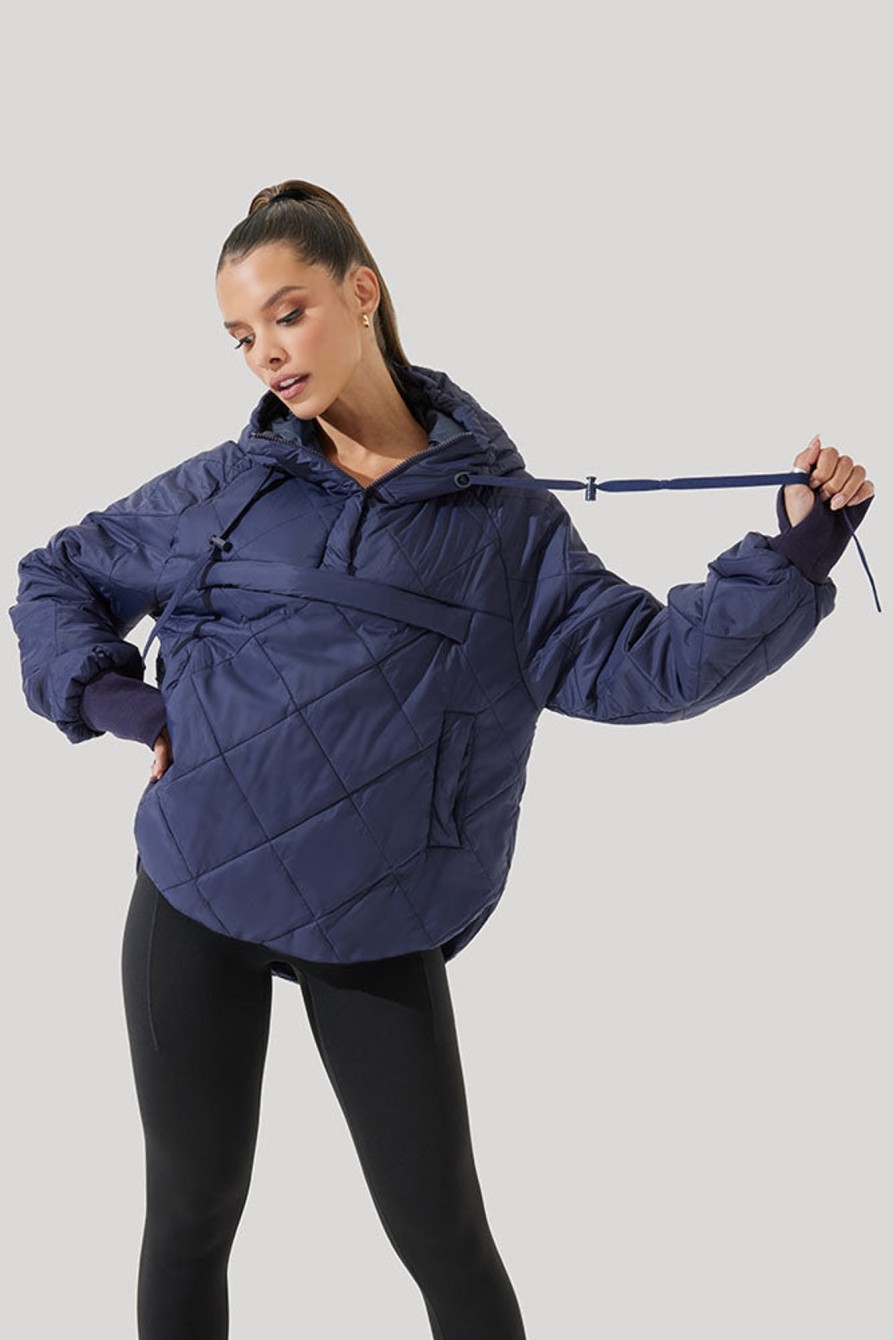 Tops POPFLEX | Pillow Packable Puffer Jacket - Peacoat Navy