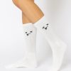 Accessories POPFLEX | Dead Face Mid-Calf Gym Socks - White