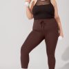 Bottoms POPFLEX | Cargo Leggings With Pockets (Pet Hair Resistant) - French Roast