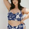 & More Clothing POPFLEX | Boardwalk Bombshell Bikini Top - Blue Palm