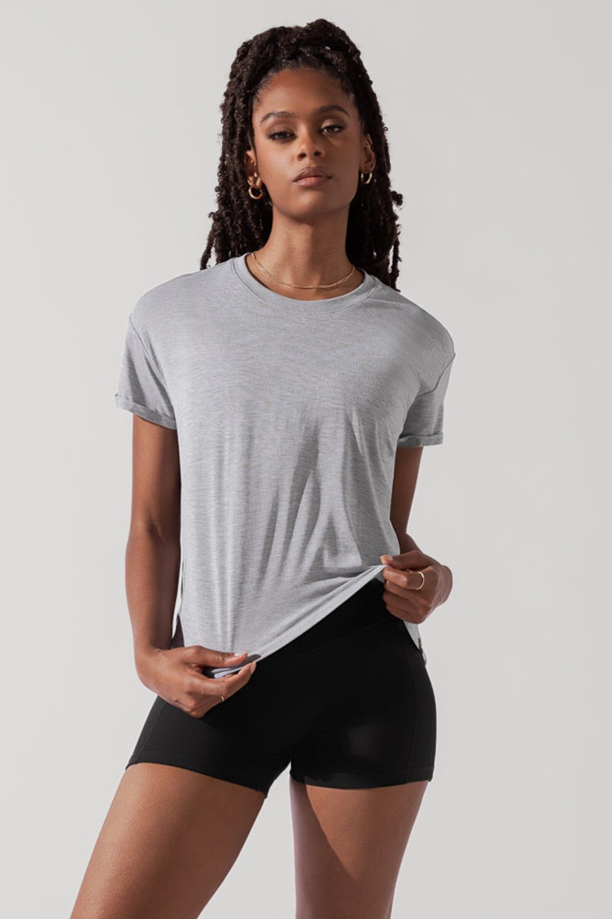 Tops POPFLEX | The Perfect Tee - Heather Grey