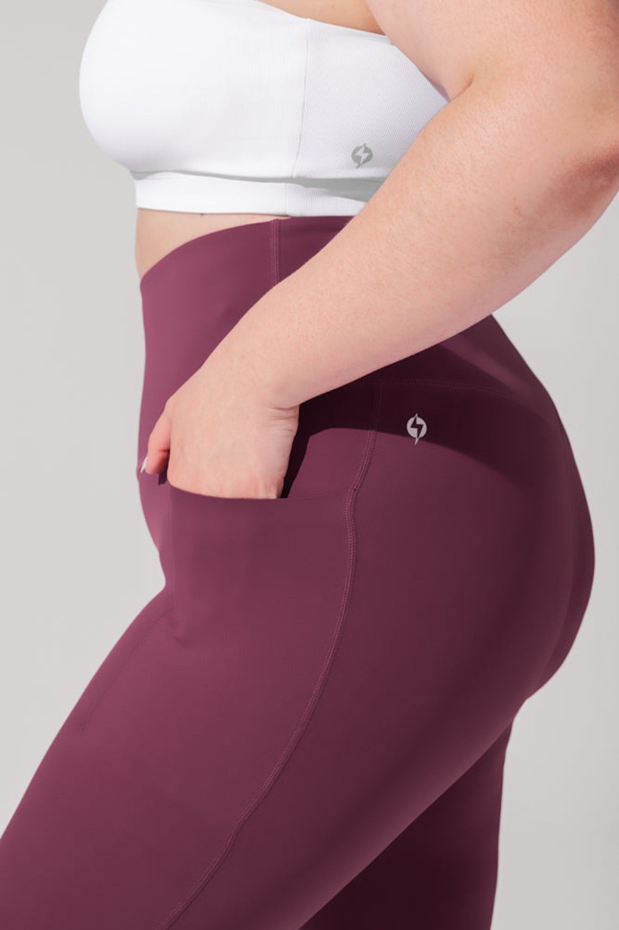 Bottoms POPFLEX | Supersculpt Leggings With Pockets (Pet Hair Resistant) - Plum