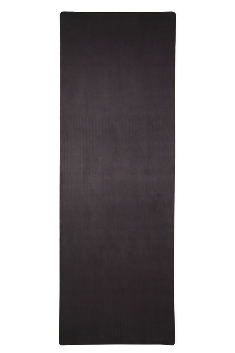 Workout POPFLEX | Cloudcushion Vegan Suede Yoga Mat - Black 0.5" Thick