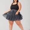 Bottoms POPFLEX | Pirouette Tiered Skort - Smoky Grey