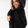 Tops POPFLEX | Zip Cloud Hoodie - Black