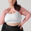 Tops POPFLEX | Releve Ribbed Shrug - Powder Pink