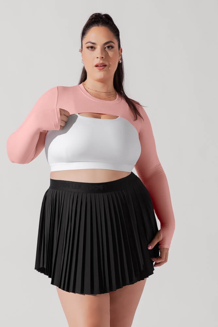 Tops POPFLEX | Releve Ribbed Shrug - Powder Pink