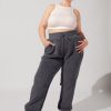 Bottoms POPFLEX | Blanket Pants In Faux Sherpa - Cool Grey