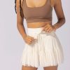 Bottoms POPFLEX | Pirouette Tiered Skort - Vanilla