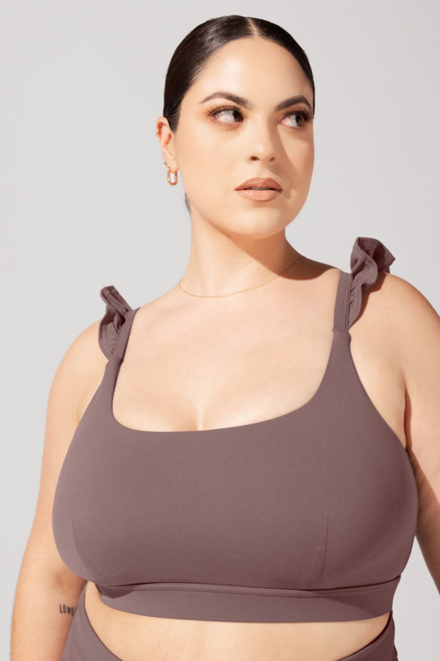 Tops POPFLEX | Romance Ruffle Bra - Peppercorn