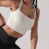 Tops POPFLEX | Daphne Corset Crop Top - Light Sand