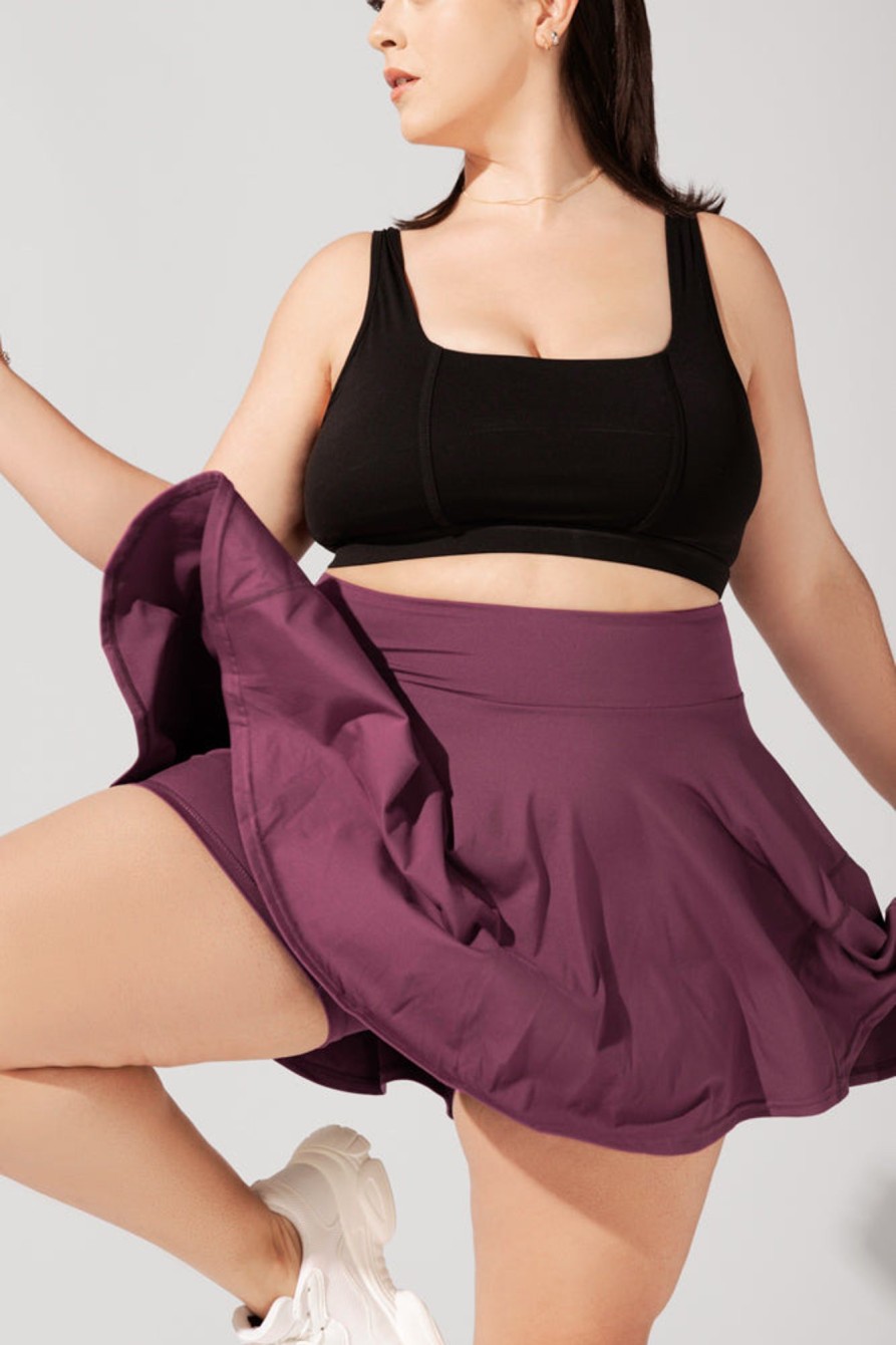 Bottoms POPFLEX | Twirl Skort - Plum