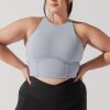 Tops POPFLEX | Cleo Corset Crop Bralette - Blue Stone