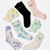 Accessories POPFLEX | Mixed Emotions Mid-Calf Gym Sock Set - 7 Pack