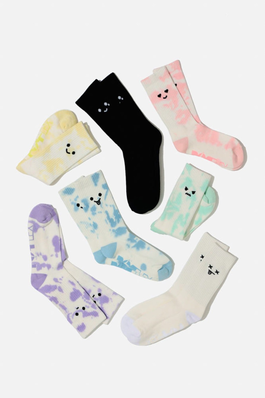 Accessories POPFLEX | Mixed Emotions Mid-Calf Gym Sock Set - 7 Pack