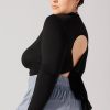 Tops POPFLEX | Bow Back Long Sleeve - Black