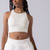 Tops POPFLEX | Sweat Sesh Crop Top - Cream