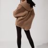 Tops POPFLEX | Faux Sherpa Cocoon Coat - Teddy Bear Brown