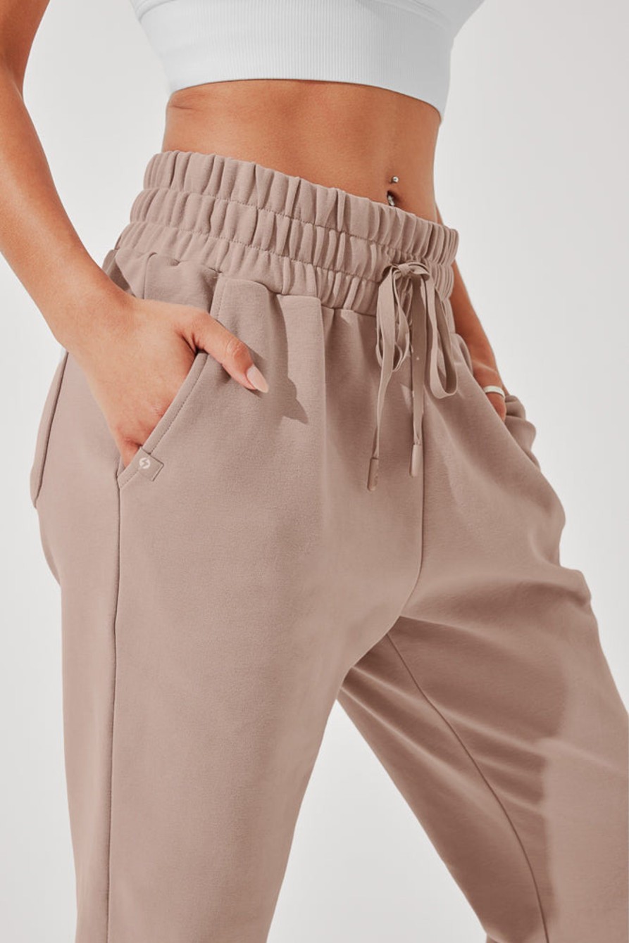 Bottoms POPFLEX | Ooey Gooey Sweatpant - Soft Beige