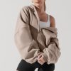 Tops POPFLEX | Zip Cloud Hoodie - Taupe