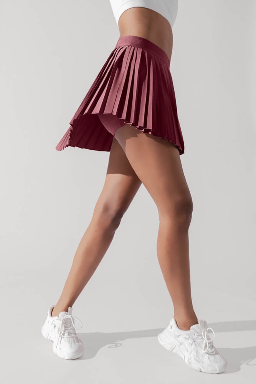 Bottoms POPFLEX | Ace 'Em Pleated Skort - Desert Rose