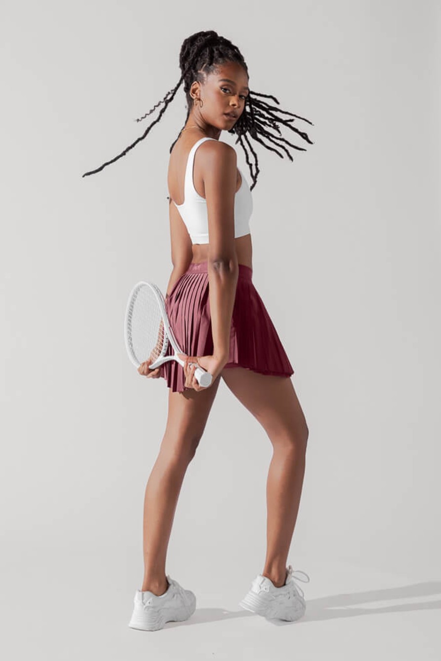 Bottoms POPFLEX | Ace 'Em Pleated Skort - Desert Rose