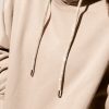 Tops POPFLEX | Shimmer Pullover Cloud Hoodie - Milk Tea