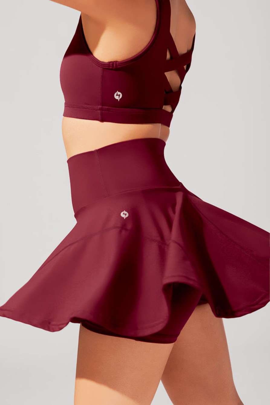 Bottoms POPFLEX | Twirl Skort - Crimson