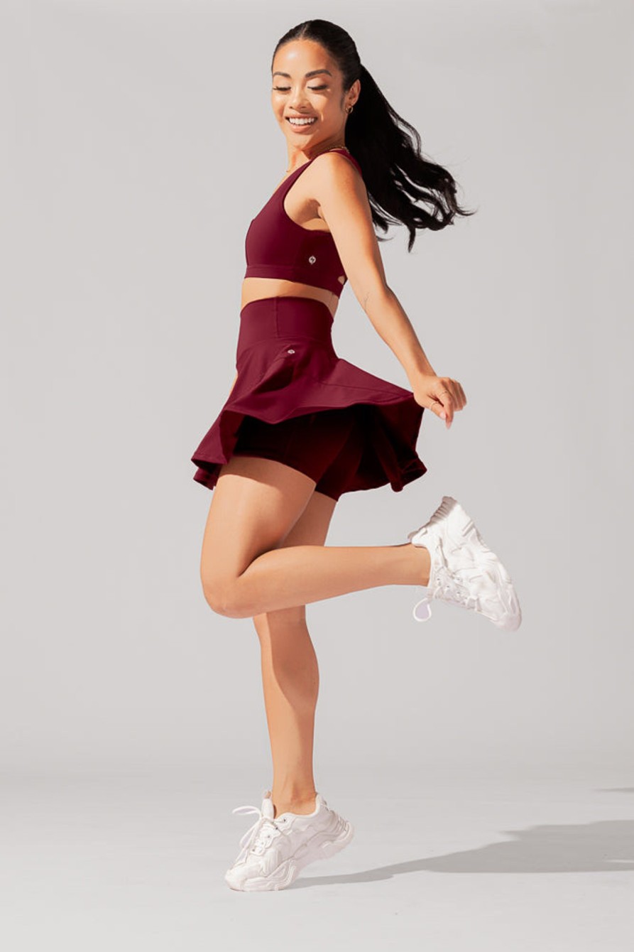 Bottoms POPFLEX | Twirl Skort - Crimson