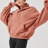 Tops POPFLEX | Ooey Gooey Half Zip Sweater - Canyon Clay