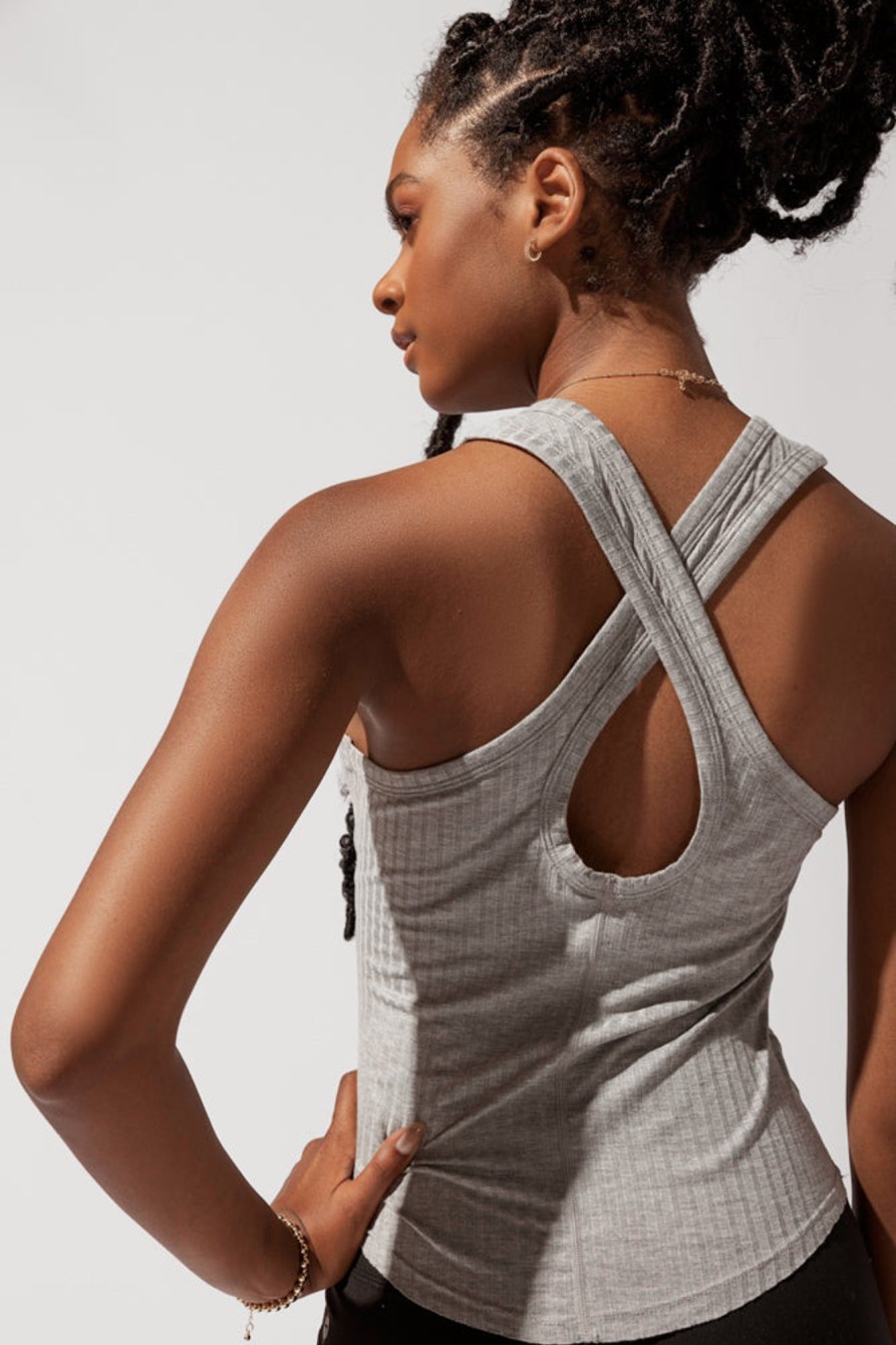 Tops POPFLEX | Not Your Typical Tank - Heather Grey