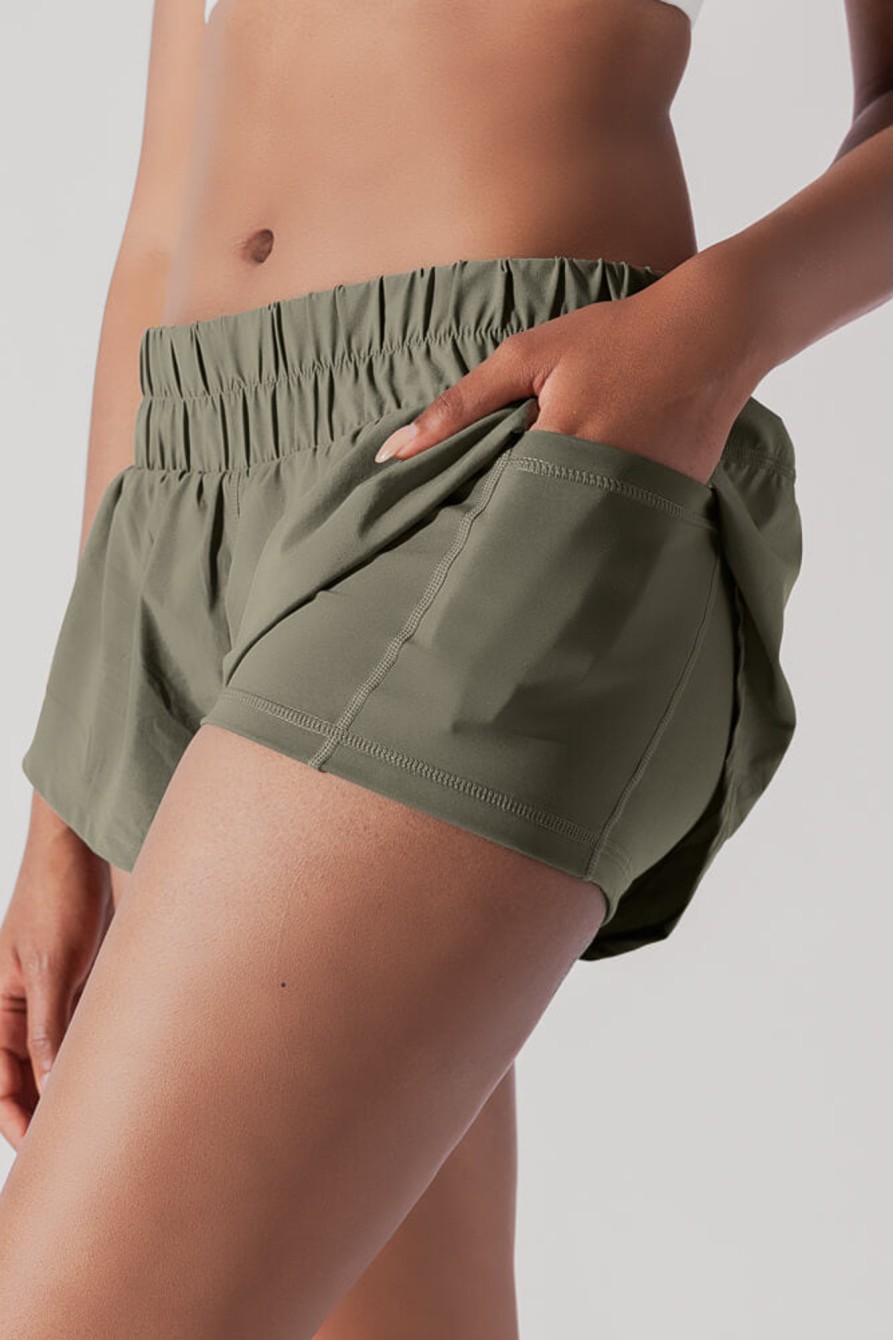 Bottoms POPFLEX | Low Rise Supershort - Rustic Olive