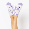 Accessories POPFLEX | Meh Face Low Rise Socks - Purple Tie Dye