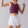 Tops POPFLEX | Sweat Sesh Crop Top - Plum