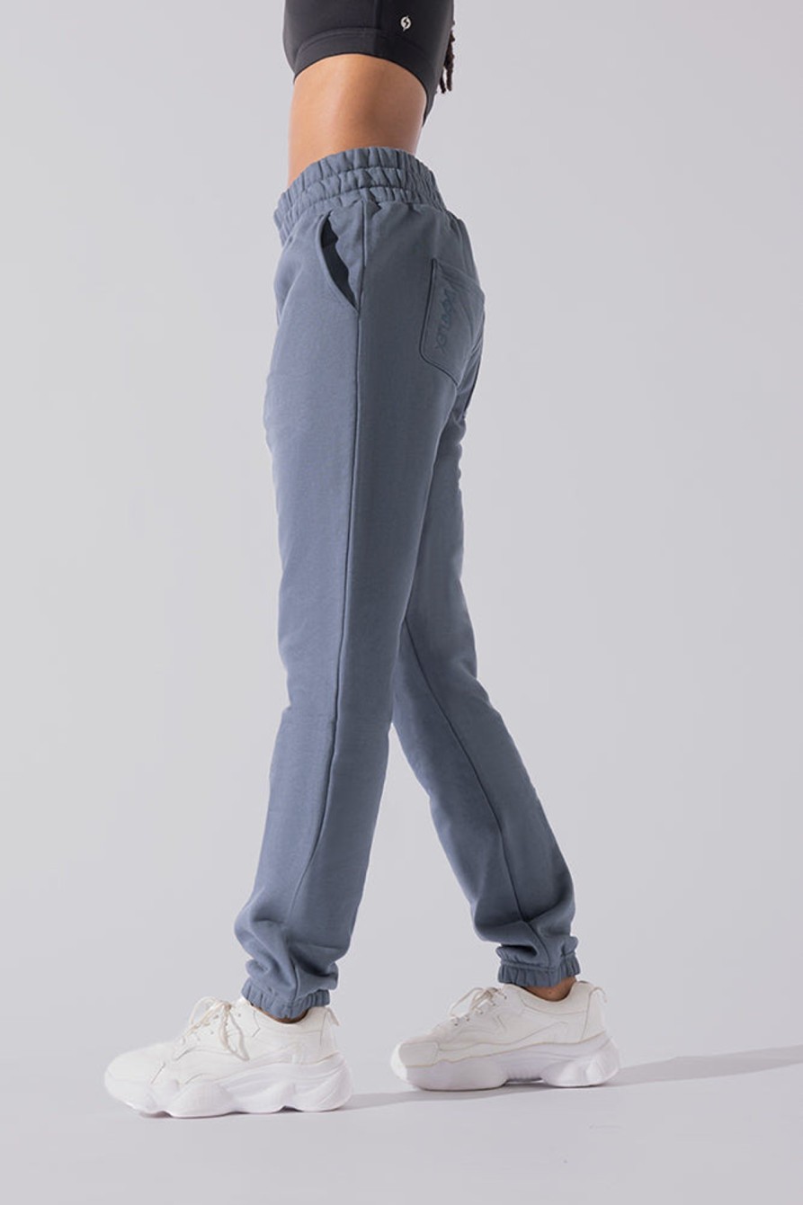 Bottoms POPFLEX | Cloud Rollover Sweatpant - Denim Blue