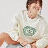 Tops POPFLEX | Popflex Active Club Cloud Crew Neck Sweater - Cream