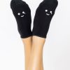 Accessories POPFLEX | Happy Cry Face Low Rise Socks - Black