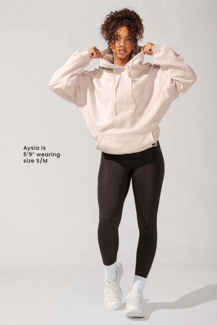 Tops POPFLEX | Long Cloud Hoodie - Blushing Beige