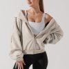 Tops POPFLEX | Zip Cloud Hoodie - Seashell