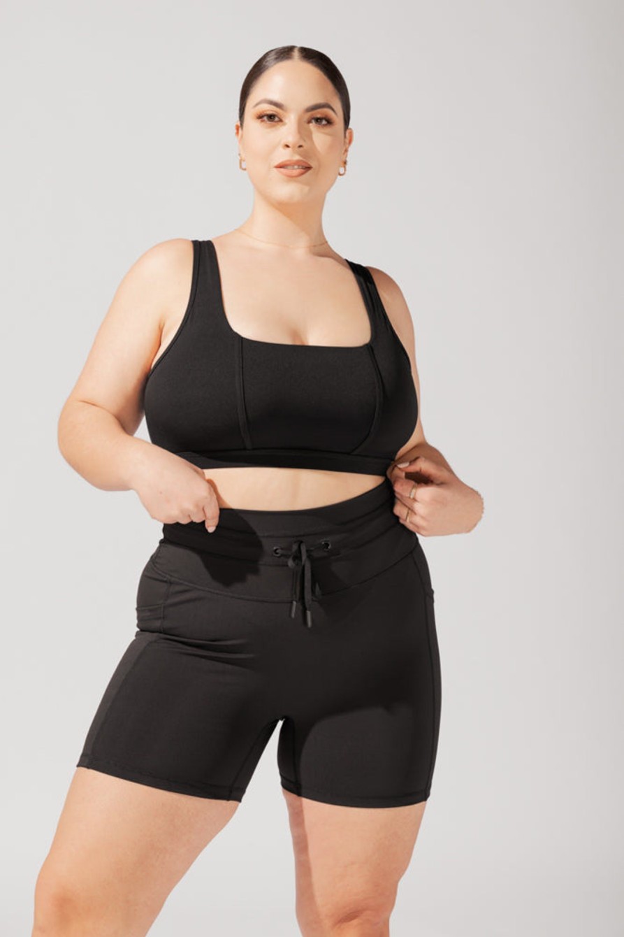 Bottoms POPFLEX | Cargo Booty Short (Soft Touch) - Black