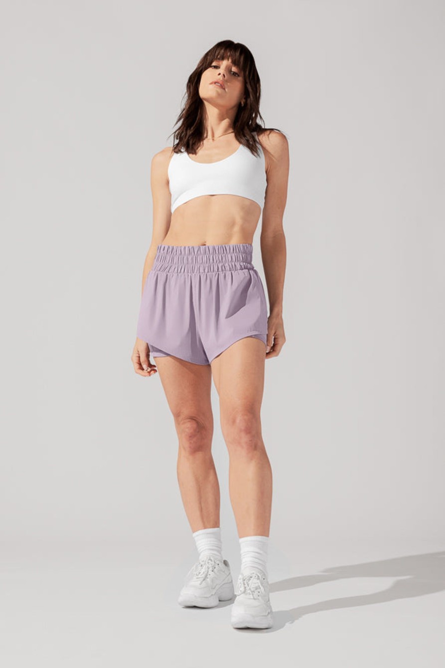 Bottoms POPFLEX | High Waisted Supershort - Dusty Mauve