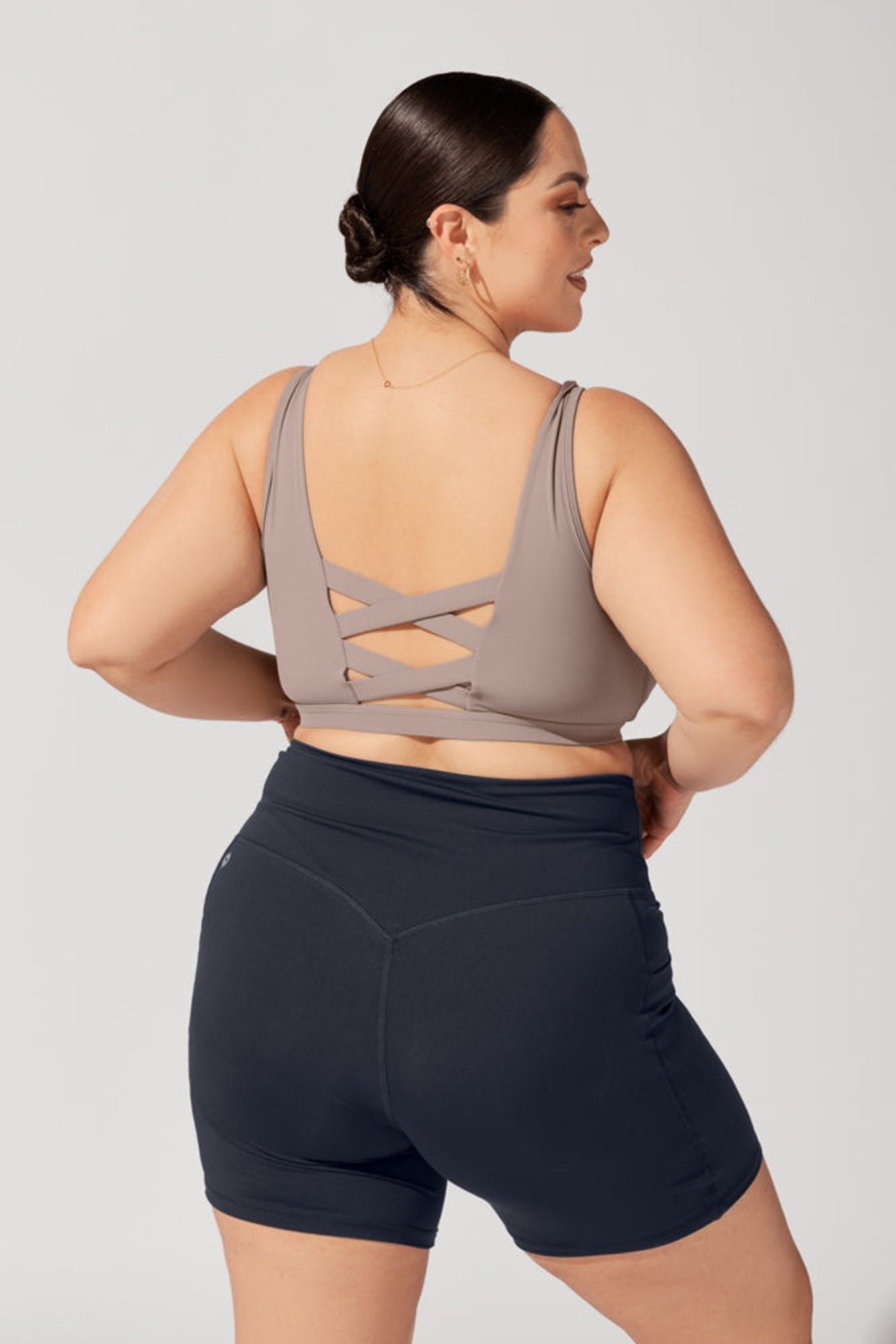 Bottoms POPFLEX | Supersculpt Booty Short With Pockets (Pet Hair Resistant) - Smoky Nav