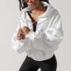 Tops POPFLEX | Zip Cloud Hoodie - White