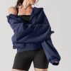 Tops POPFLEX | Zip Cloud Hoodie - Academic Navy